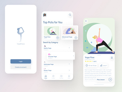 Yoga App Concept by Ewelina Adamczak on Dribbble