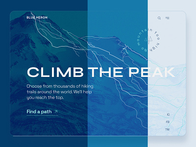 Hiking Trail Web Concept