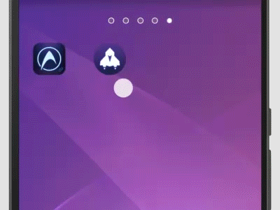Shortcut after android animation design effects gif interface mobile ui ux