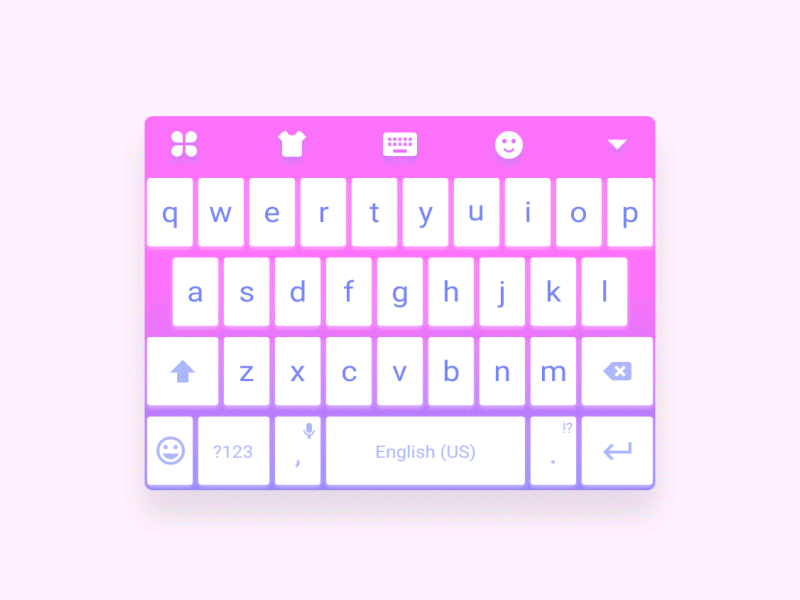 Mobile keyboard 01 colors face keyboard smiley