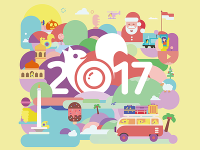 2017 Calendar Illustrations 2017 calendar festival illustrations