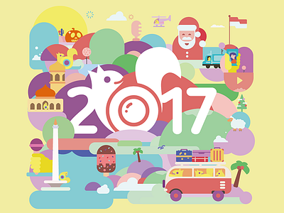 2017 Calendar Illustrations