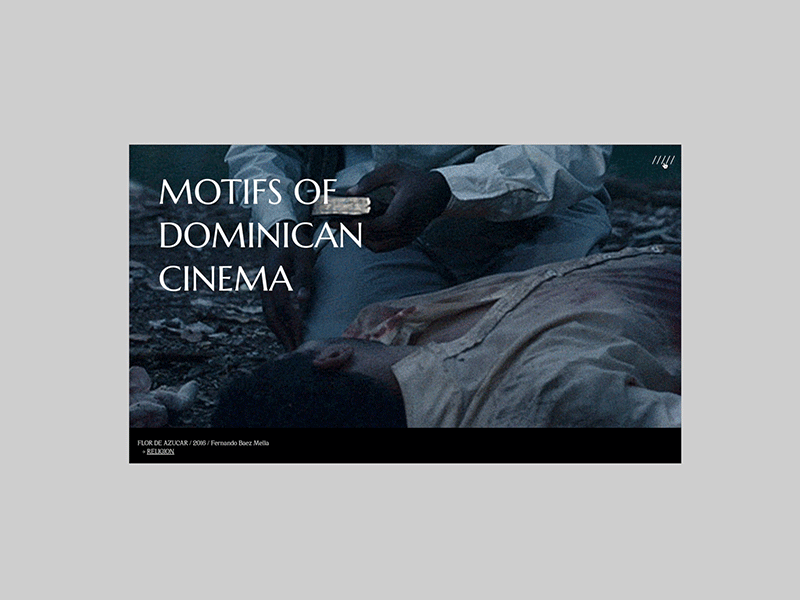 Thesis - Website Prototype film typography web design