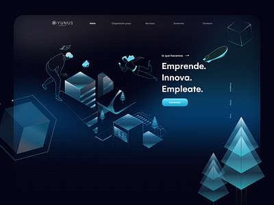 🚀 Startup YUNUS app branding design figmadesign flat glassy illustration motion graphics ui web