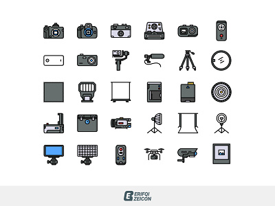 Photography and videography icon icon