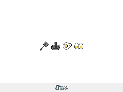 fried egg icon icon design
