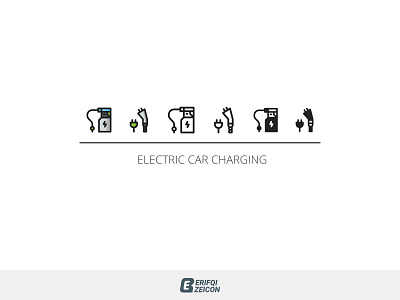 ELECTRIC CAR CHARGING ICON charging charging station electric car electric car charging icon icon design