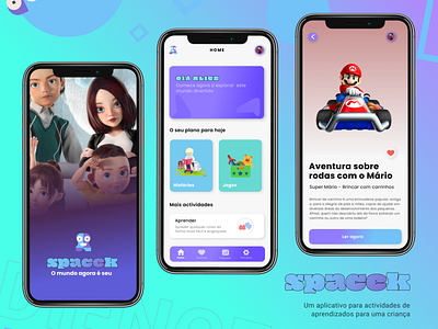 SPACEK - Kids App UI