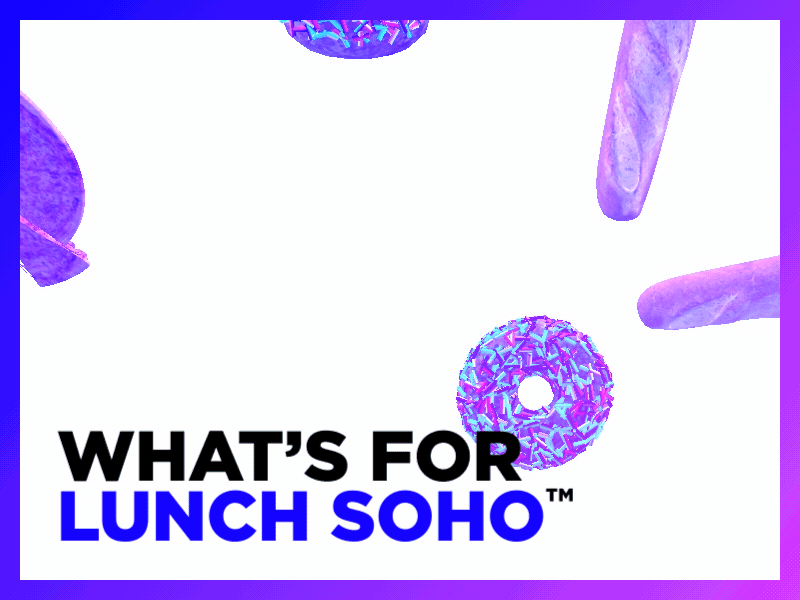 What's for lunch Soho bacon baguette brutalist burger donut food london lunch omg pixel soho wfl