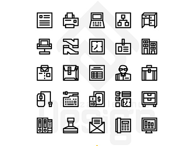 Office Icon Set branding design designer designs freelance icon icon design icon designer icondesign iconography icons iconset iconsets logo design logodesigner logos logotype vector