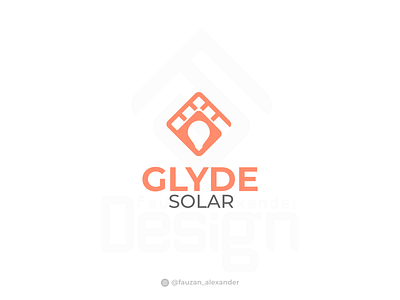 Glyde Solar Logo Concept (unOfficial) branding design designer designs glyde logo lighting logo logodesign logos logotype solar logo