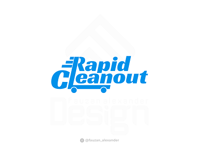 Logo Concept for Rapid Cleanout (unOfficial) branding clean logo cleaning logo design designer designs logo logodesign logos logotype rapid logo
