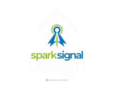 Logo Concept for Sparksignal (unOfficial) branding design designer designs internet logo logodesign logos logotype network signal signal logo spark spark logo