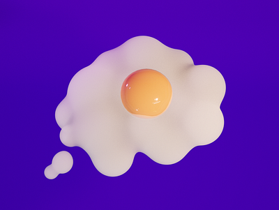 Cloud Egg icon illustration