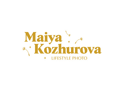 Personal Logo for Photographer Maiya graphic design logo logodesign logotype photographer logo