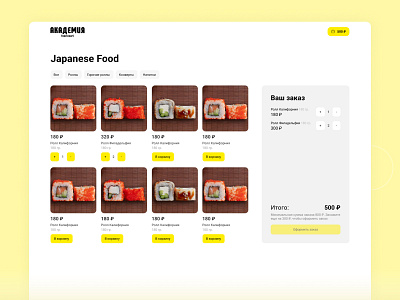 Food Delivery website ui uxui