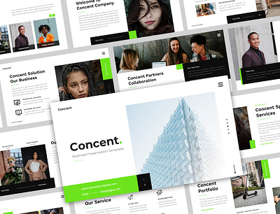 Concent Business Presentation Template agency business presentation clean presentation company presentation presentation template template