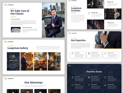 Lawyers & Law Firm Presentation Template professional