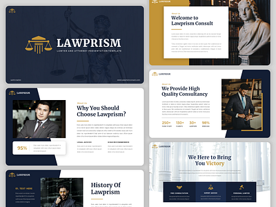Lawyer & Law Firm Presentation Template professional