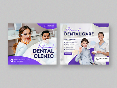 Dental Clinic Instagram Post Design graphic design