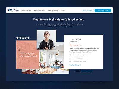 Web Design for PHT design minimal product design responsive startup ui ux website