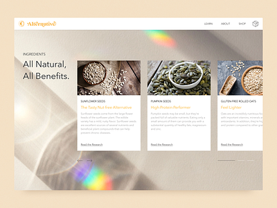 Website Design for Alternutive branding minimal product design responsive ui ux web web design