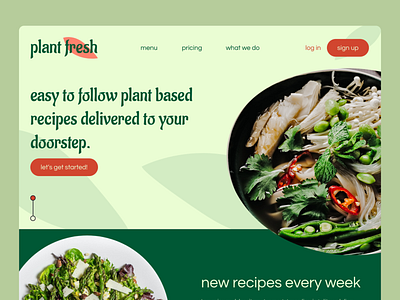 Plant Fresh Landing Page UI branding design graphic design illustration landing page ui user experience user interfaces ux visual designer visuals webpage website