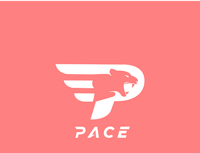 PACE- sportswear brand logo modern variant fast logo panther tiger