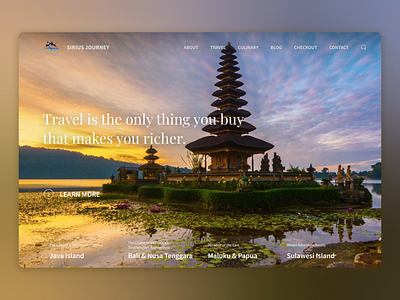 Travel Landing Page #2 - Sirius Journey Concept