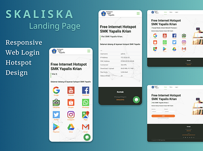 Hotspot Landing Page - SMK Yapalis Krian design graphic design landing page school ui ux website