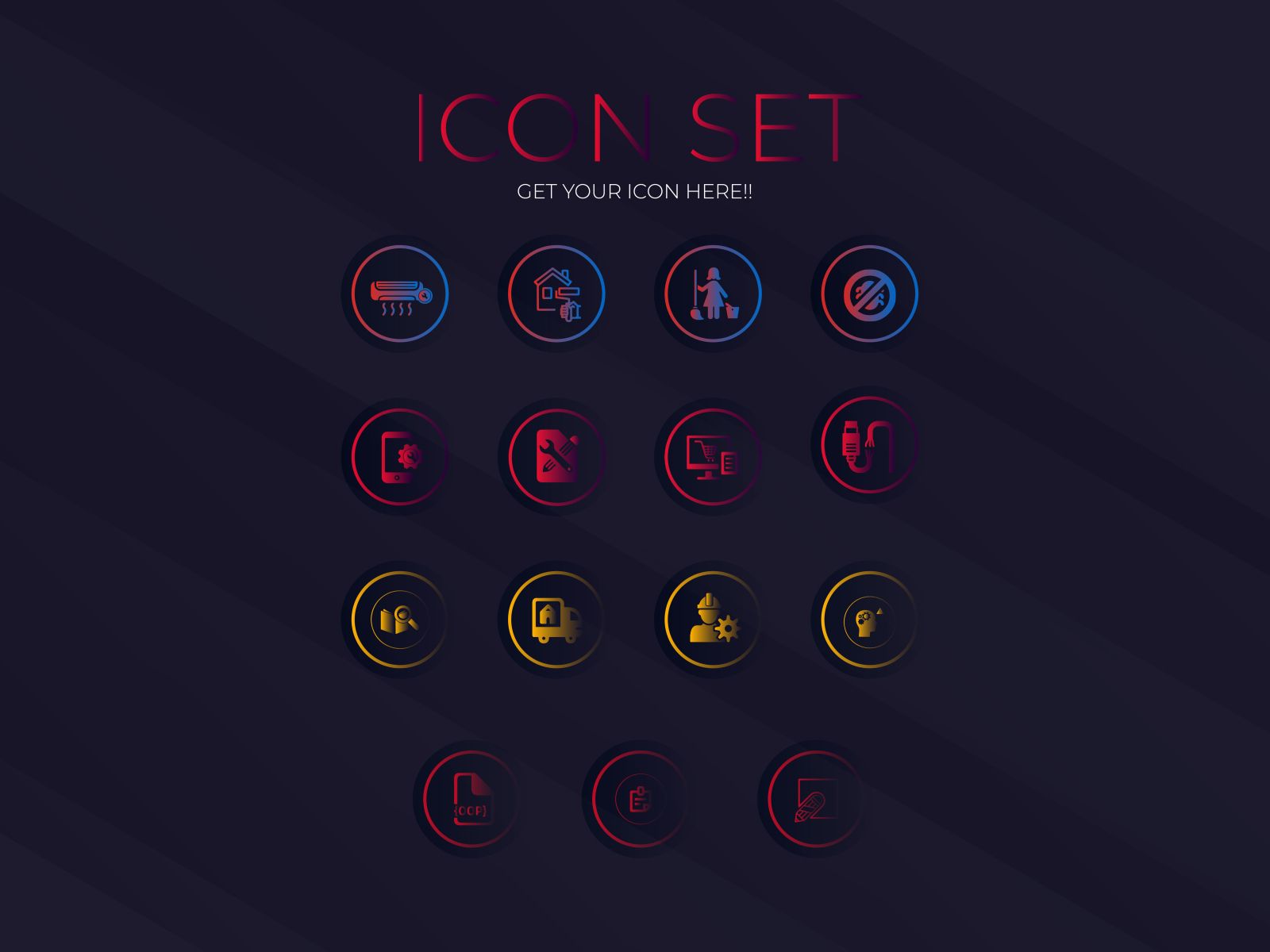 Icons set by Md Asraful Hoque on Dribbble