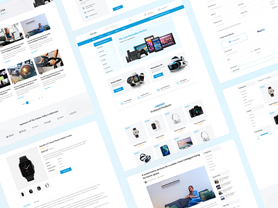 Techy - Electronics eCommerece Website 2022 clean clean ui creative design ecommerce ecommerce design electronics store modern online store technology website template trending ui uiux ux website website builder