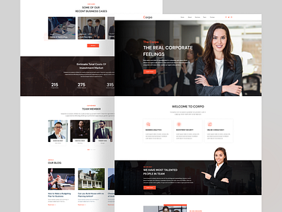 Corpo - Corporate Agency Website 2022 clean clean ui corporate corporate landing corporate template corporate website corporate website design creative design modern trending ui uiux ux web design website design