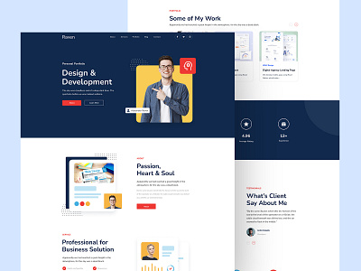 Raven - Personal Portfolio Landing Page