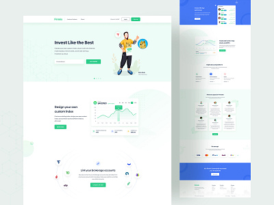 Finmix - Investment Landing Page 2022 clean clean ui creative design finance landing finmix investment landing landing page modern trending trendy ui uiux user interface ux web