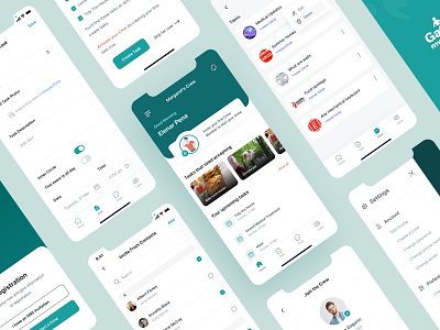 Gather My Crew - Charity Donation App app design campaign charity clean creative donating donation fundation funding gather my crew mobile app modern nonprofit trending ui ux