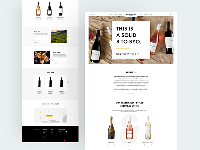 Bread & Butter - Wines eCommerce Website clean creative e commerce ecommerce food graphic design landing page latest minimal restaurant trending trendy ui uidesign uiux ux website wine wine ecommerce winery