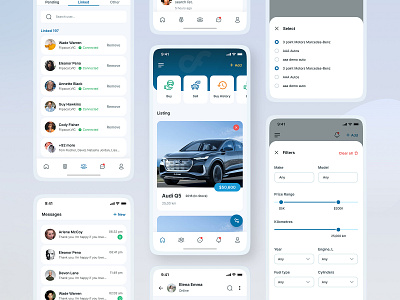 Flipacar - Car Buy, Sell & Listing Mobile App app design best ui buy sell car car app car buy clean creative e commerce fipacar listing mobile app modern new design popular design ui ui design uiux