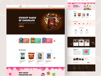 Candy Bar Sydney - Chocolate eCommerce Website candy bar chocklate ecommerce chocolate clean clean ui creative design dessert ecommerce ecommerce website food interface modern nutrition sweets tendy ui uiux user experience ux