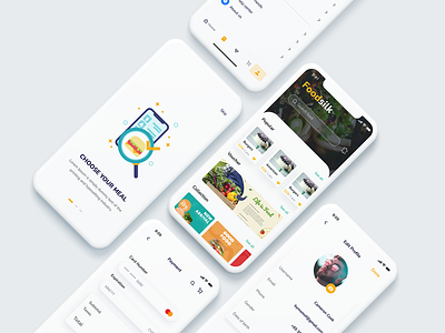 Foodsilk - Food Delivery App clean creative delivery design ecommerce app food app food app design food app ui food apps food delivery food market food order food store interface mobile app mobile apps store ui uiux ux