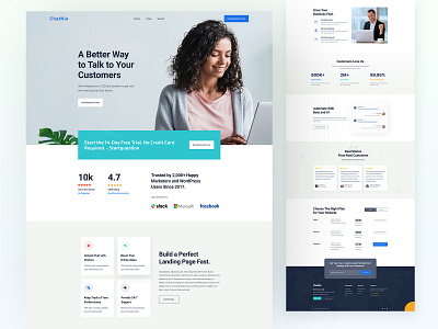 ChatNie - Website Chat Software Landing Page 2022 chat chat landing chat website clean clean ui creative design landing page landing page design saftware trend trendy ui uiux ux webdesign website
