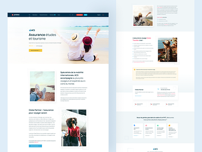 ACS - Travel & Expatriation Insurance Page for PVTISTES 2022 clean creative design expatriation insurance insurance insurance page insurance page design minimal tour insurance landing travel expatriation insurance travel insurance travel insurance landing travel landing typography ui ui trend uiux ux