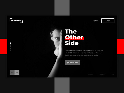 PROPOGANDA - Zak Creatics adobexd concept design home homepage homepage ui minimal propoganda ui ui ux uidesign uiux ux uxdesign uxui web web design webdesign website website design