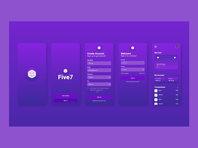 Five 7 - Crypto App Design Concept crypto design graphic design minimal ui uidesign uiux ux uxdesign