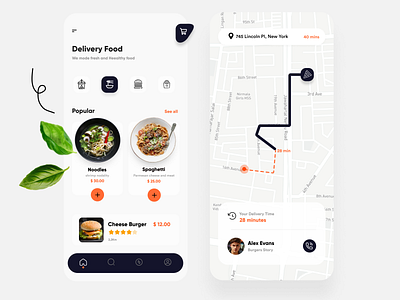 " Food Delivery App🍔🍕" design