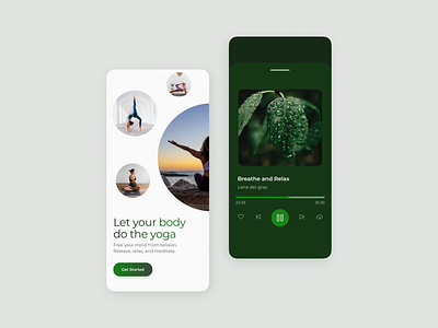 Yoga App app design app ui design meditation meditation app mobile app mobile app ui mobile design ui ui design uiux ux ux design yoga yoga app