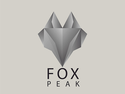 FOX PEAK animal branding design fox graphic design himalaya illustration iphone logo