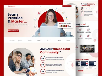 IT Training Institute Website design ui ux web