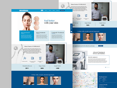 Skin Care Hospital - Website Design ui ux web