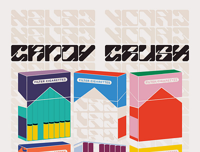 Candy Crush Saga Revisited graphic design posterdesign typographicposter typography